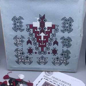 Navajo Rug Collection Partially Completed Klagetoh/Ganado Red Cross Stitch Kit